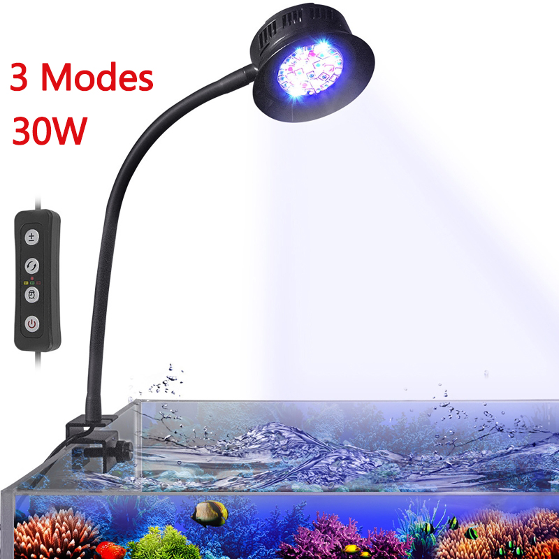 Marine Aquarium Timing - ไฟ LED สำหรับตู้ปลาทะเล ไฟสำหรับตู้ปลาทะเลน้ำเค็ม 30 วัตต์