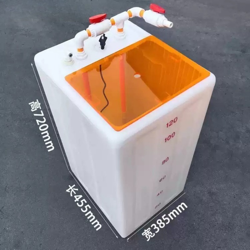 Marine Aquarium Water Change - ถังผสมเกลืออะคริลิกแบบหนา สำหรับเติมน้ำในตู้ปลาทะเล ใช้สำหรับเติมน้ำ บำรุงรักษา และเปลี่ยนน้ำ