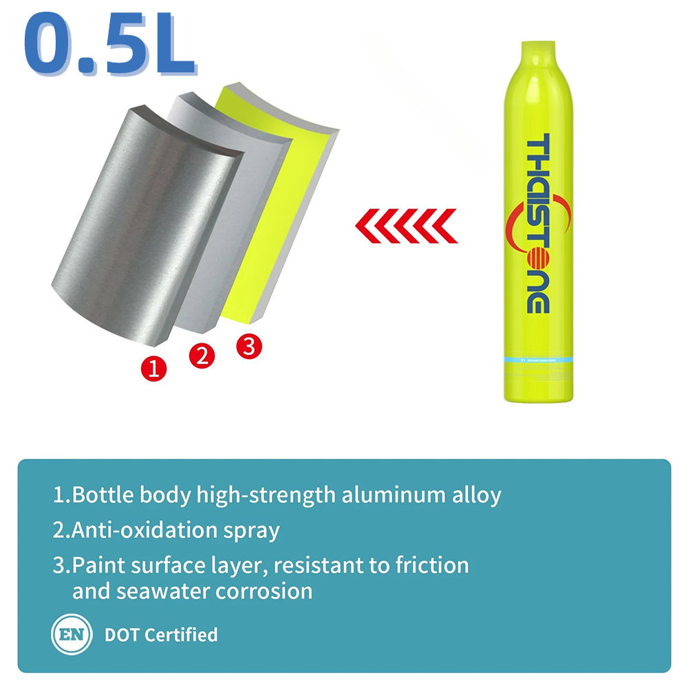 Aquarium Marine - ถังลมอัดแรงดันสูงขนาดเล็ก 1 ชิ้น ถังแก๊ส CO2 ขนาด