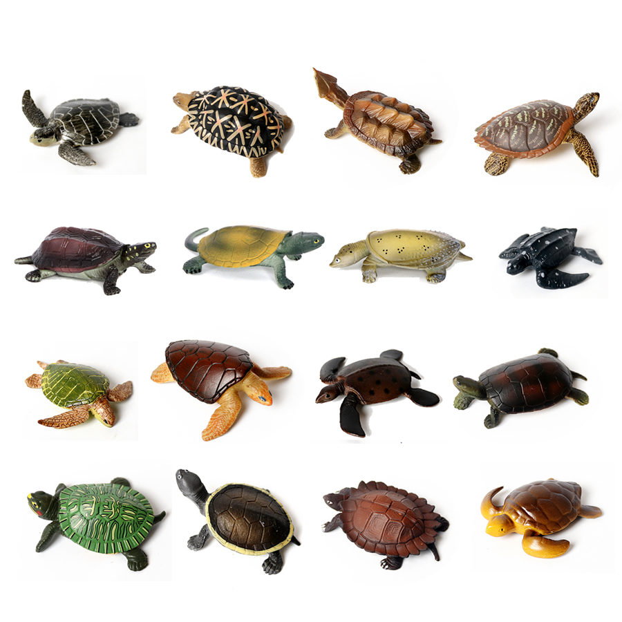 Aquarium Marine - โมเดลเต่าทะเลขนาดเล็กเหมือนจริงตุ๊กตาเต่าทะเลของตกแต่งของตกแต่งตู้ปลาพิพิธภัณฑ์สัตว์น้ำ