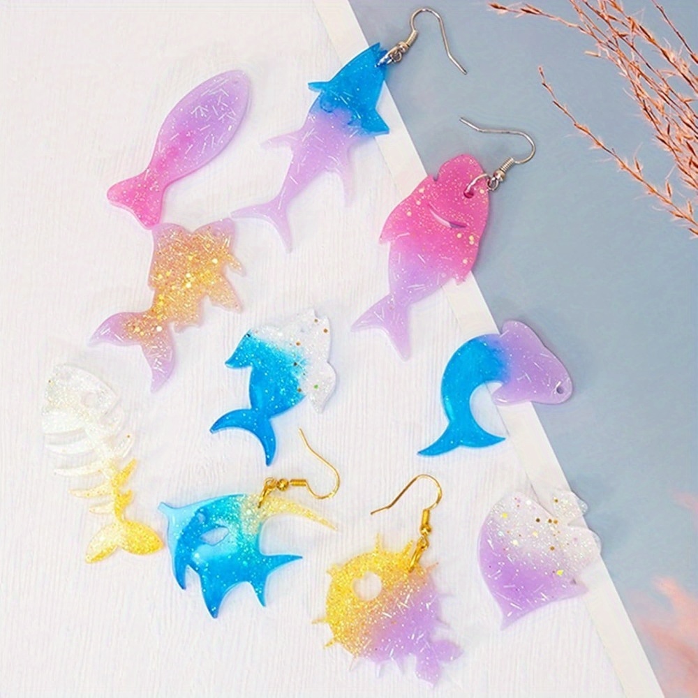 ชุดแม่พิมพ์ต่างหูและจี้ธีมมหาส - Aquarium Marine บทวิจารณ์และราคา