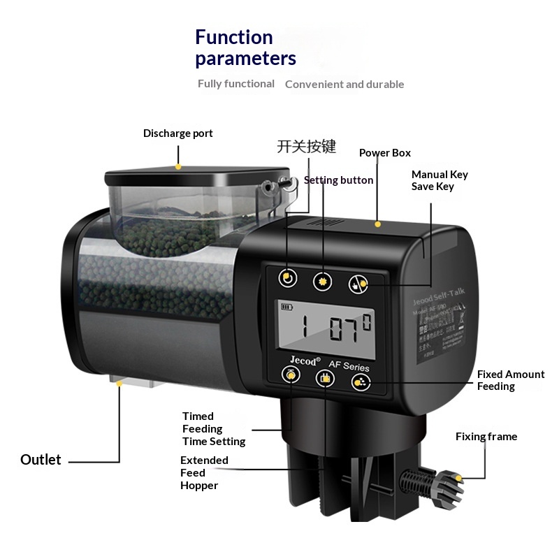 เครื่องให้อาหารอัตโนมัติ Jebao - Marine Aquarium Timing บทวิจารณ์และราคา