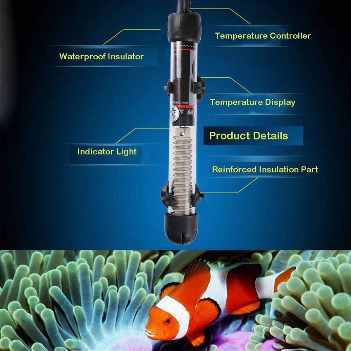 (A02R] เครื่องทำความร้อนในตู้ป - Aquarium & Marine Museum Ums บทวิจารณ์และราคา