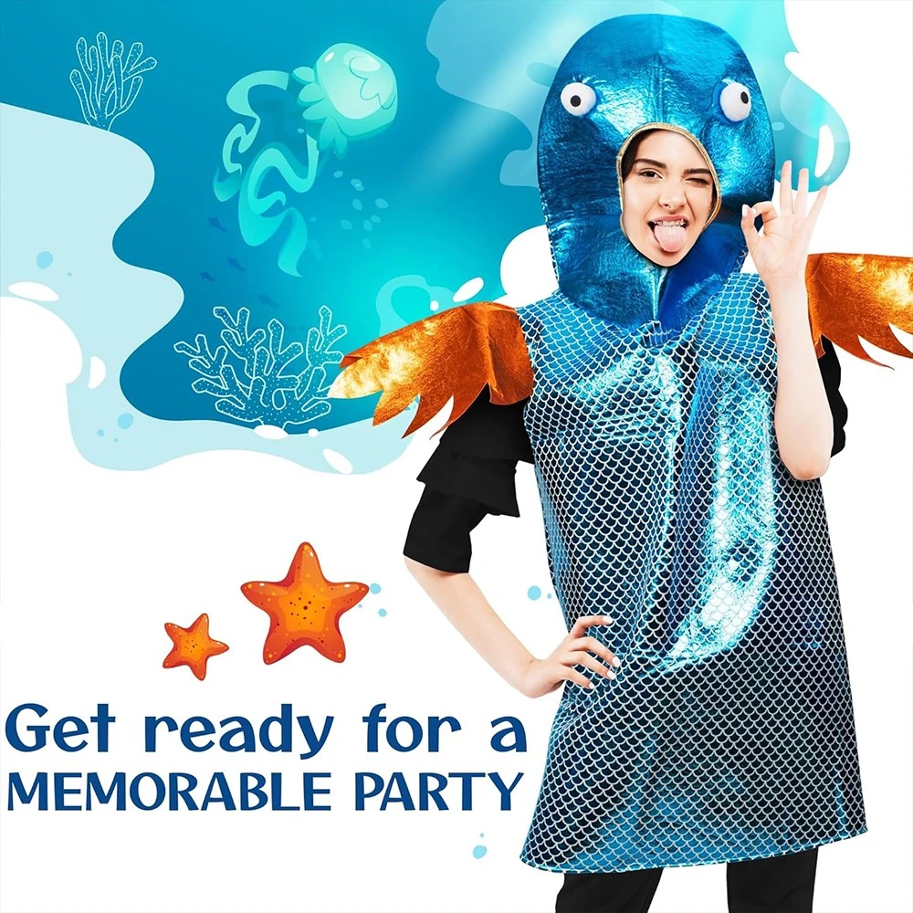 ชุดคอสเพลย์ปลาสีฟ้าเงา ลายเกล็ - Aquarium & Marine Museum Ums บทวิจารณ์และราคา