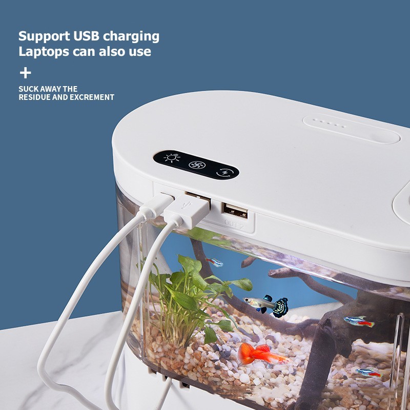 ตู้ปลาตั้งโต๊ะขนาดเล็กพร้อมระบ - Marine Aquarium Water Change บทวิจารณ์และราคา