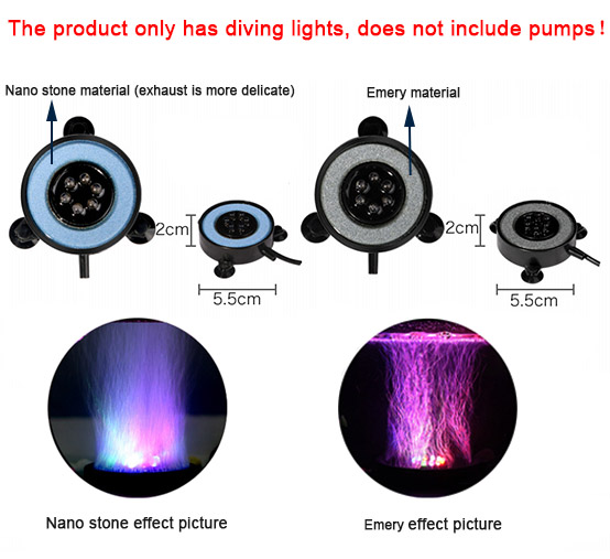 LED Aquarium Air Bubble Light  - Marine Aquarium Water Change บทวิจารณ์และราคา