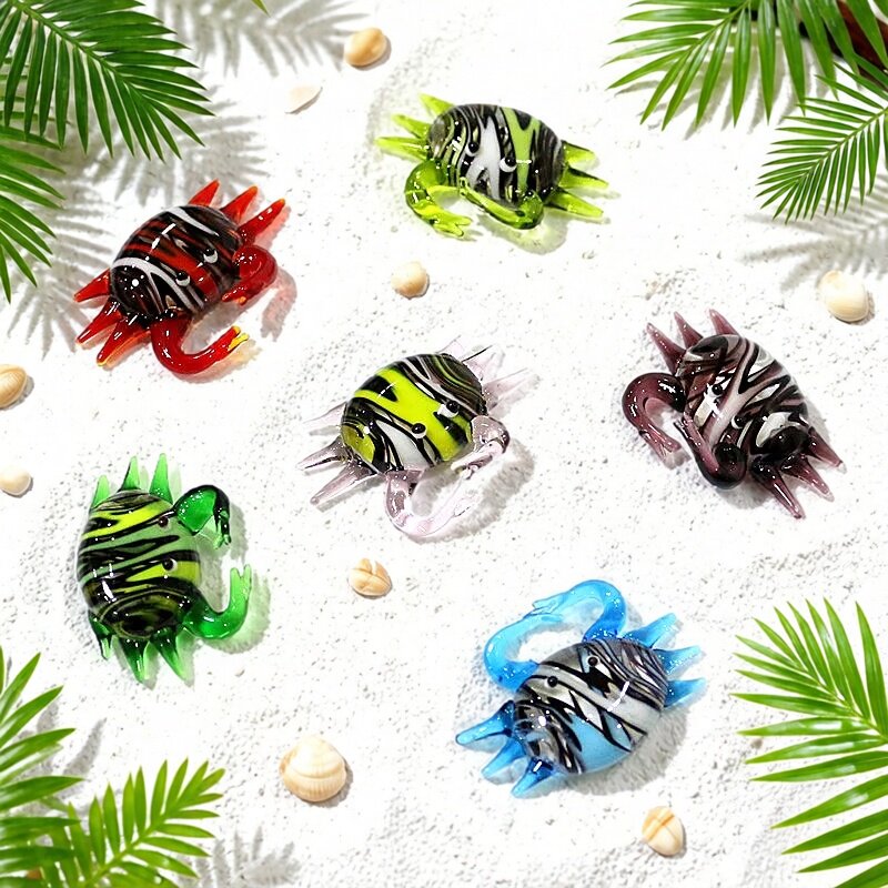 รูปปั้นปูแก้วขนาดเล็กน่ารักทำม - Aquarium Marine บทวิจารณ์และราคา
