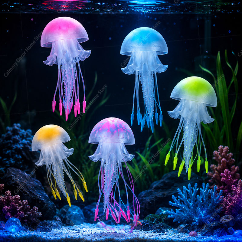 ของตกแต่งตู้ปลาแมงกะพรุนเรืองแ - Aquarium Marine บทวิจารณ์และราคา