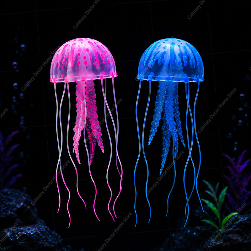 ของตกแต่งตู้ปลาแมงกะพรุนเรืองแ - Aquarium Marine บทวิจารณ์และราคา