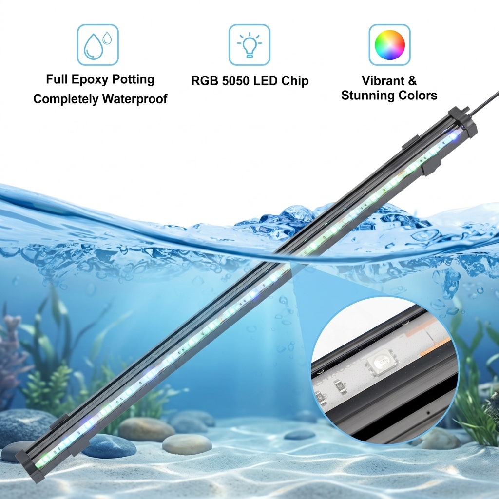 ไฟ LED USB สำหรับตู้ปลา พร้อมฟ - Marine Aquarium Water Change บทวิจารณ์และราคา